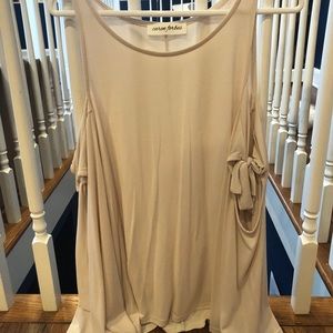 Off the shoulder long sleeve shirt